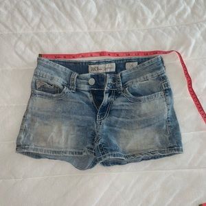BKE LOW RISE DENIM SHORTS 25